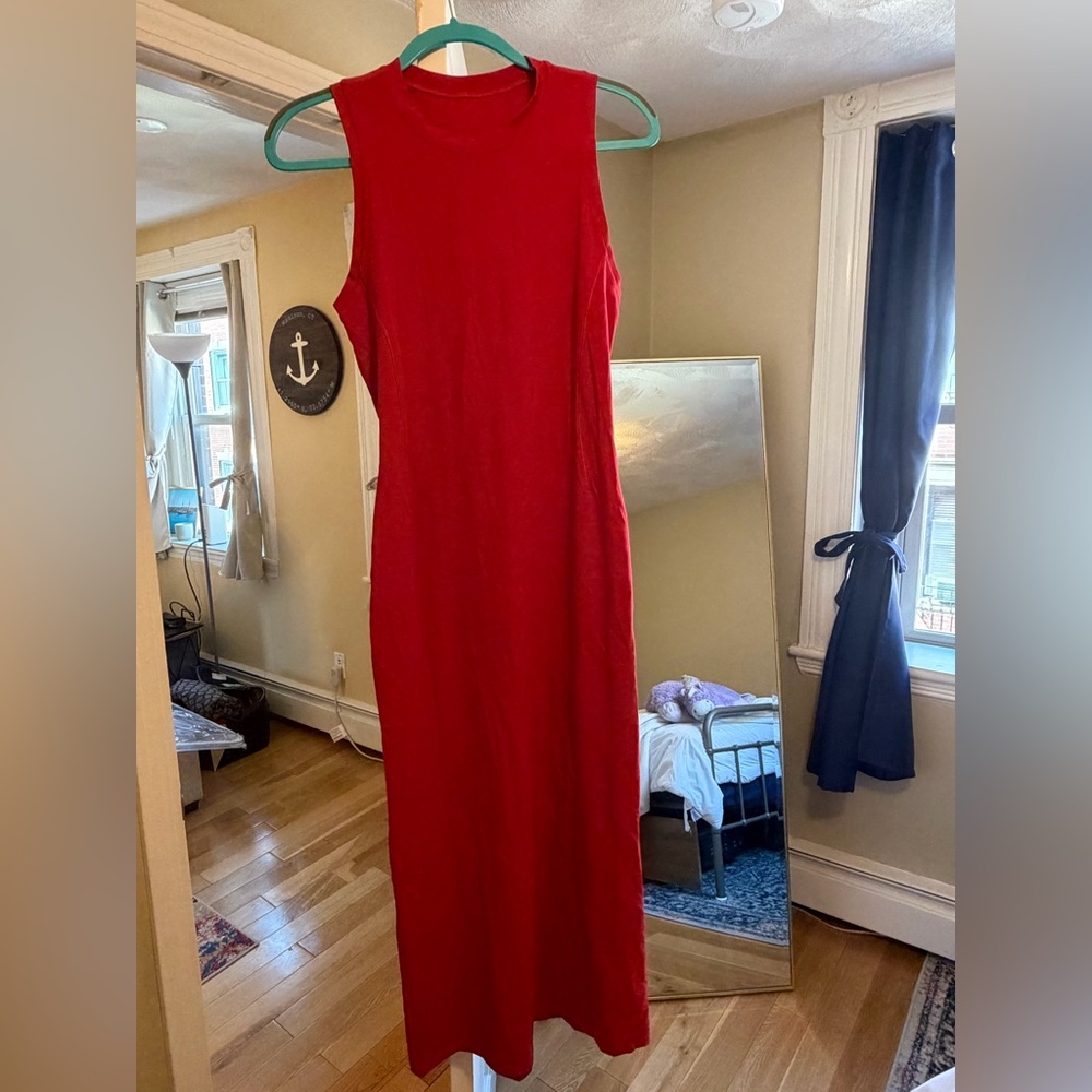 Lululemon All Aligned Midi Dress Red size 6